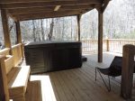 Hot Tub on the Lower Deck off the side of the House. River View.
